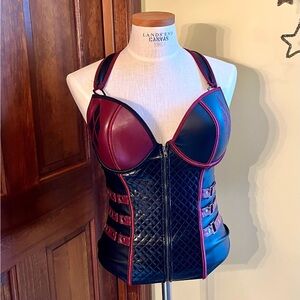 Undergirl DC Comics Batman Harley Quinn Corset Top Juniors Size Large